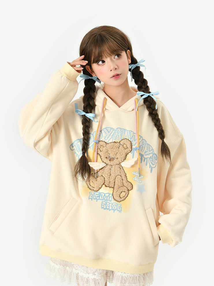 Kawaii Winged Teddy Bear Hoodie