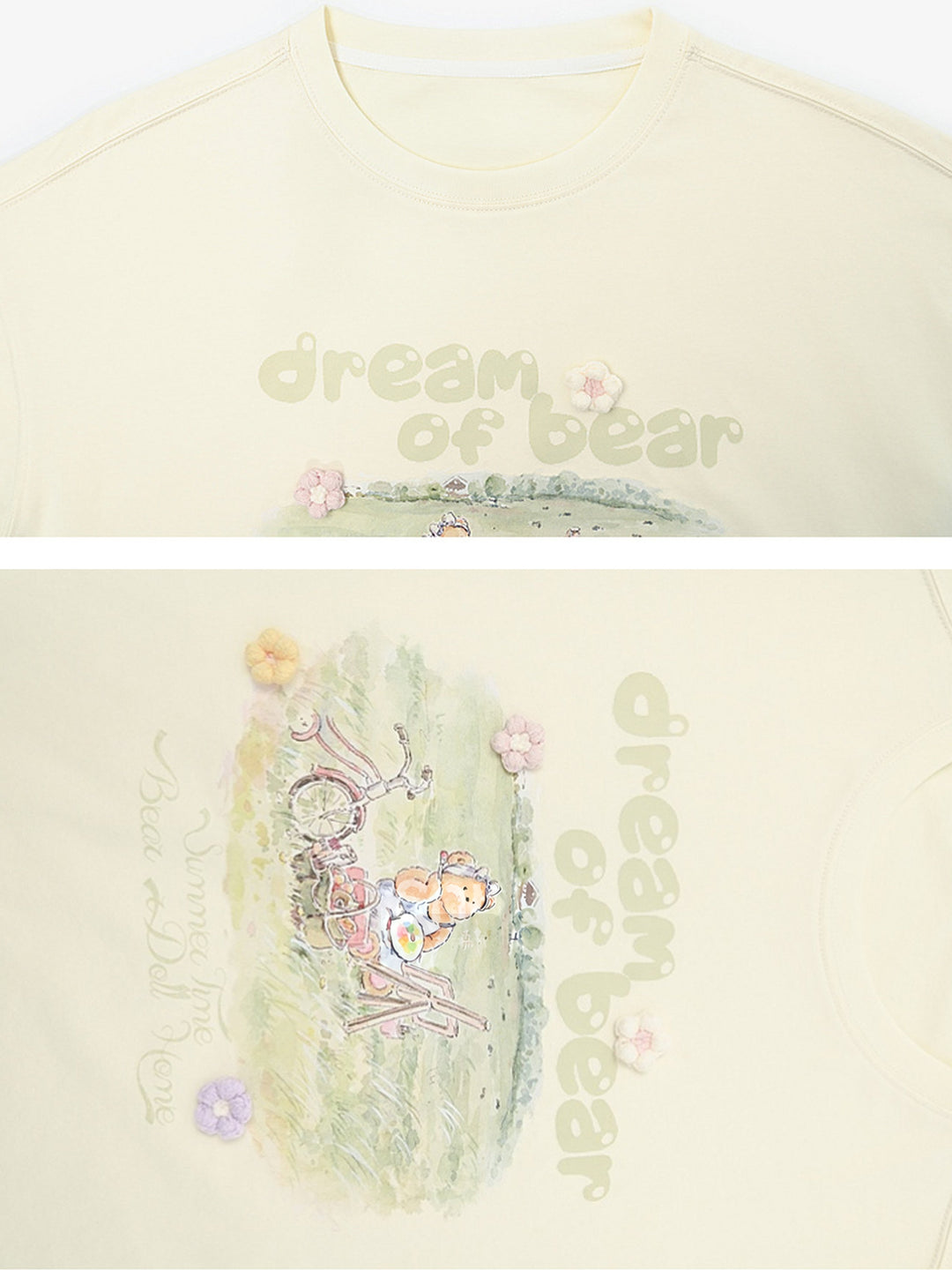 Kawaii Bear Picnic Graphic T-Shirt