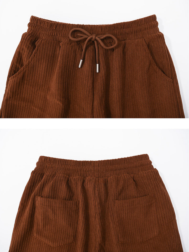 Red Panda Appliqué Wide Leg Pants