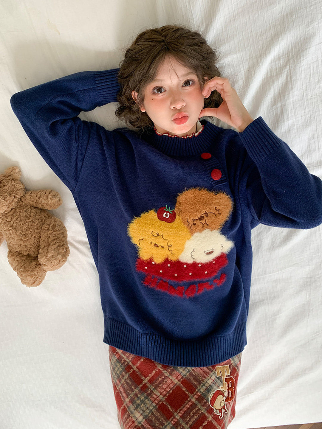 Kawaii Sundae Graphic Raglan T-Shirt