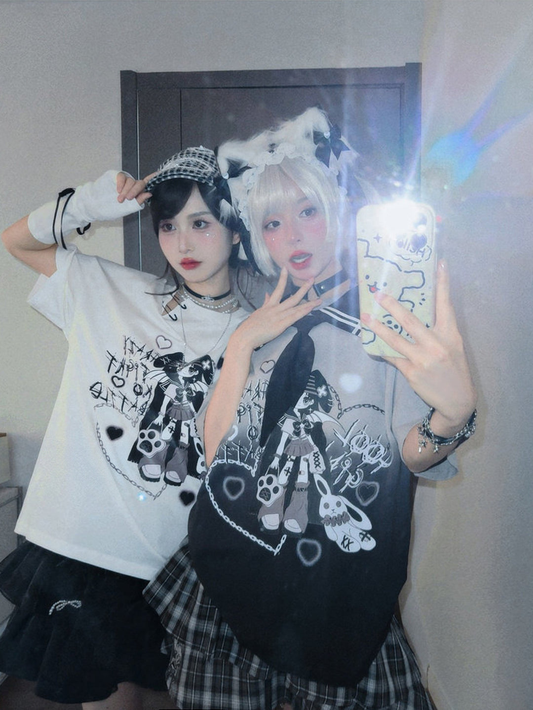 Y2K Winged Girl Graphic T-Shirt