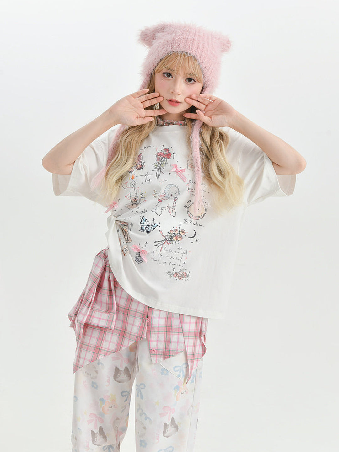 Coquette Doodle Graphic T-Shirt