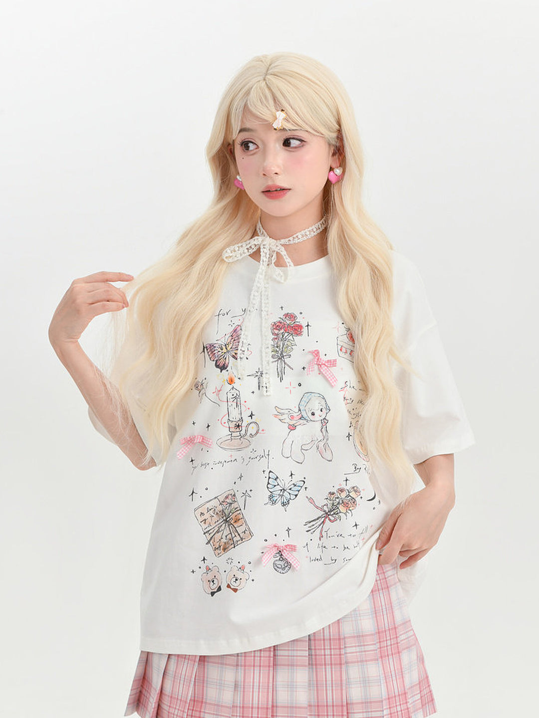 Coquette Doodle Graphic T-Shirt