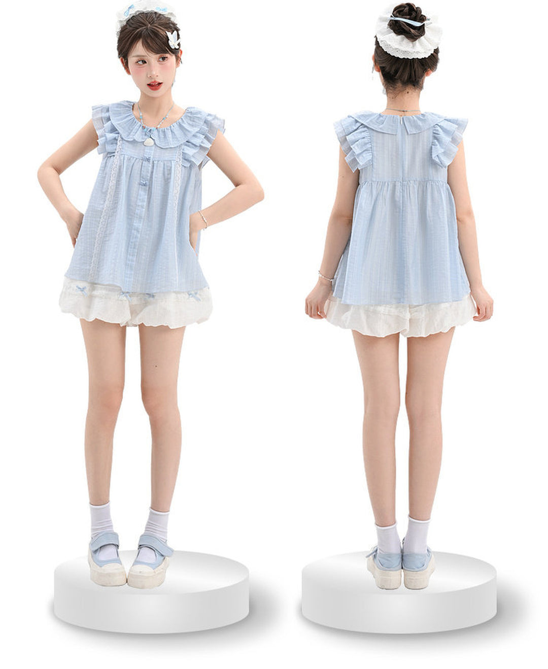Coquette Bow Lace Bloomers