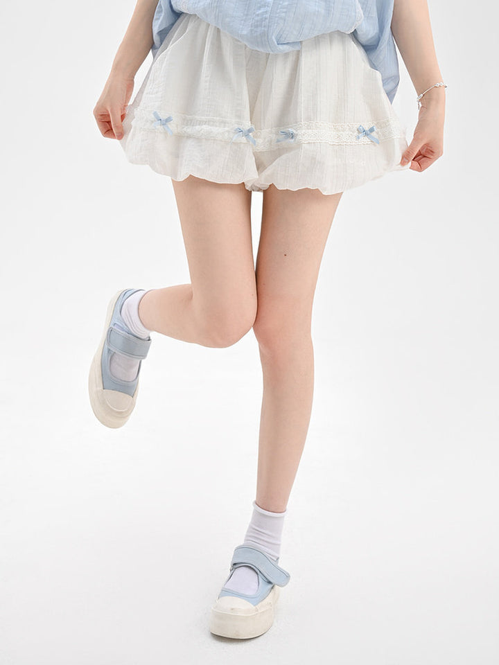Coquette Bow Lace Bloomers