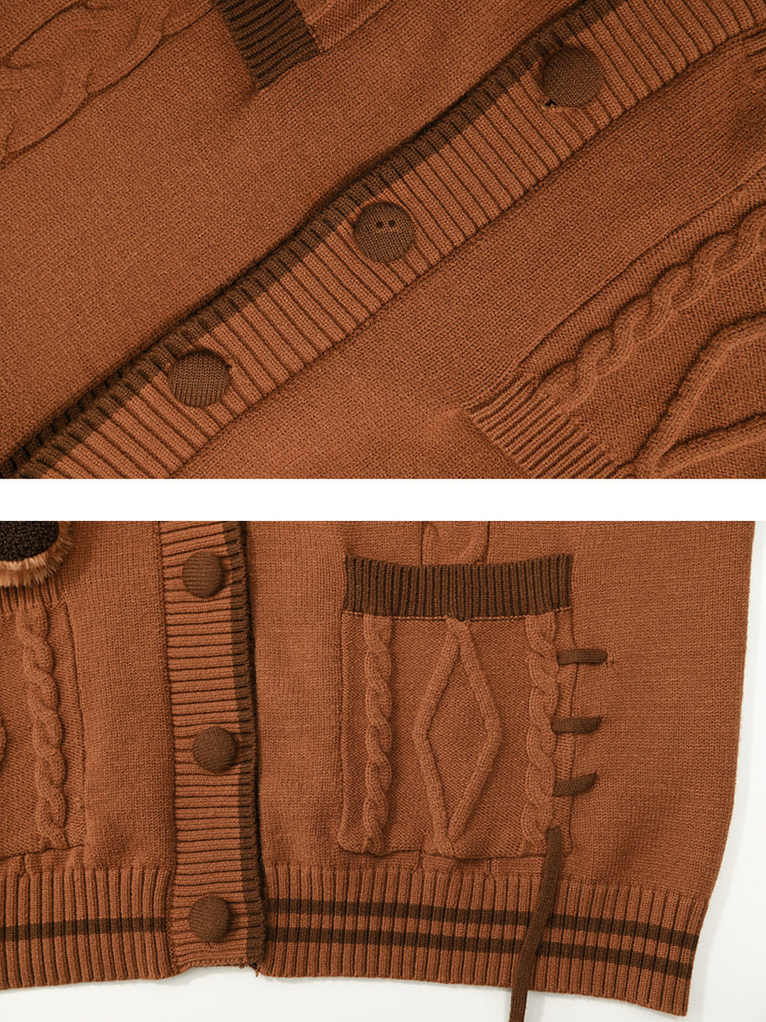 Red Panda Appliqué Knit Vest