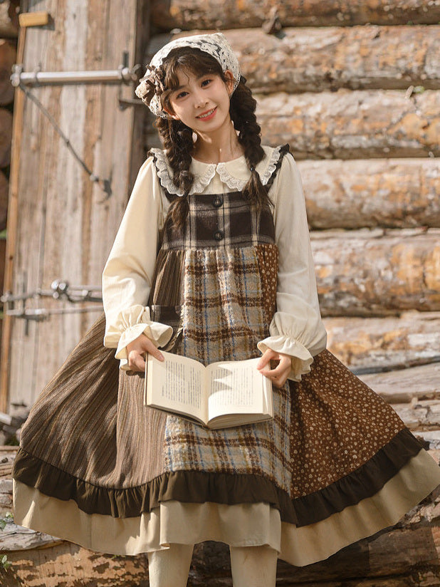 Scalloped Lace Peter Pan Collar Blouse