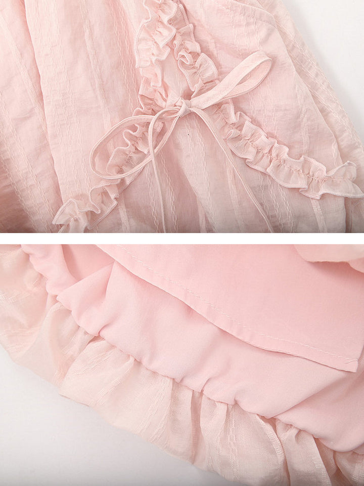 Tulip Appliqué Off-Shoulder Top