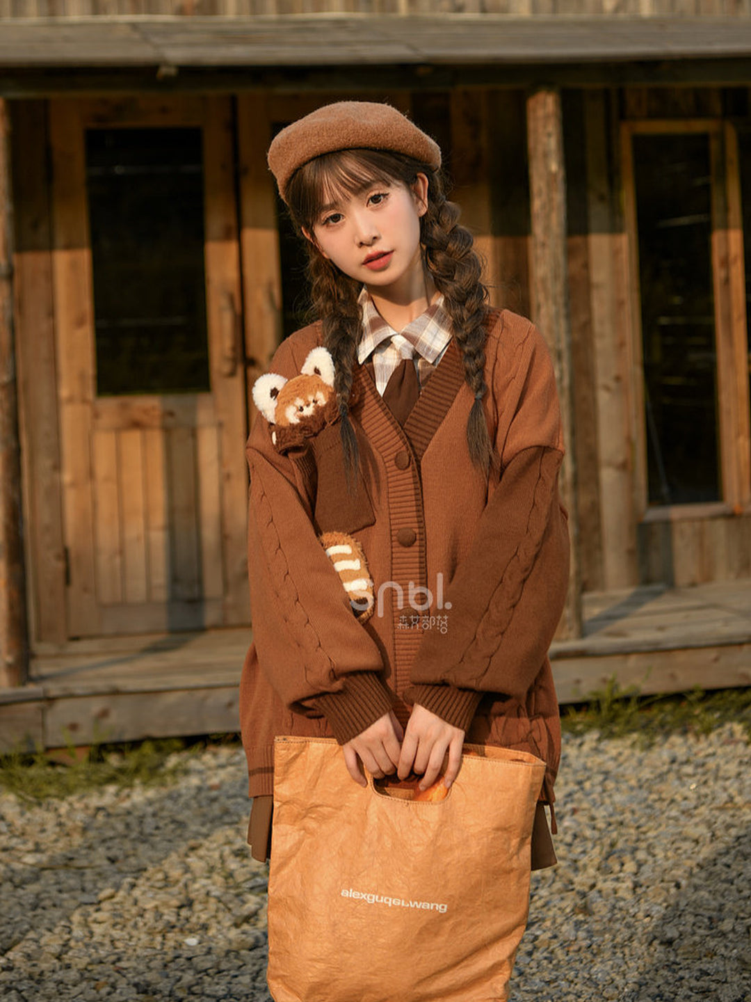 Mori Kei Red Panda Cardigan