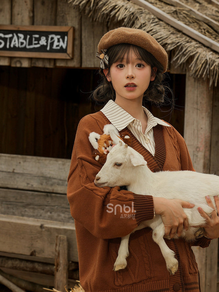 Mori Kei Red Panda Cardigan
