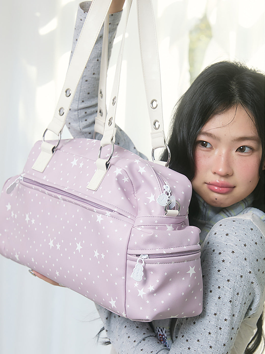 Boston Ita Bag with Clear Display Pockets