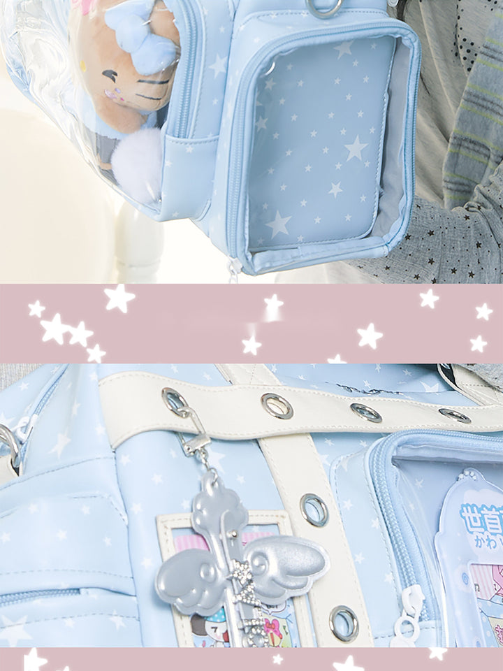 Boston Ita Bag with Clear Display Pockets