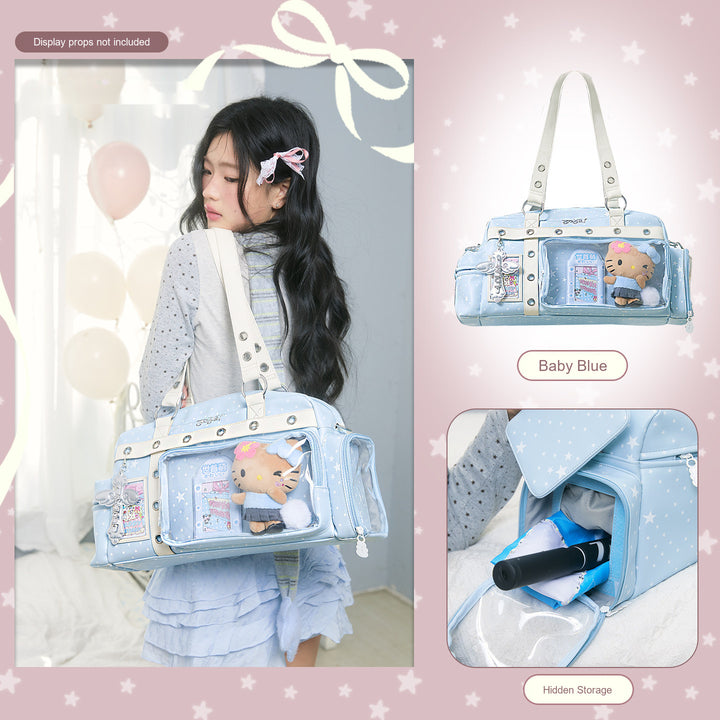 Boston Ita Bag with Clear Display Pockets