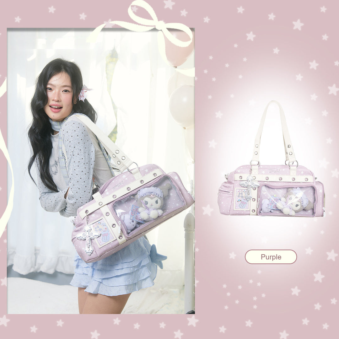 Boston Ita Bag with Clear Display Pockets