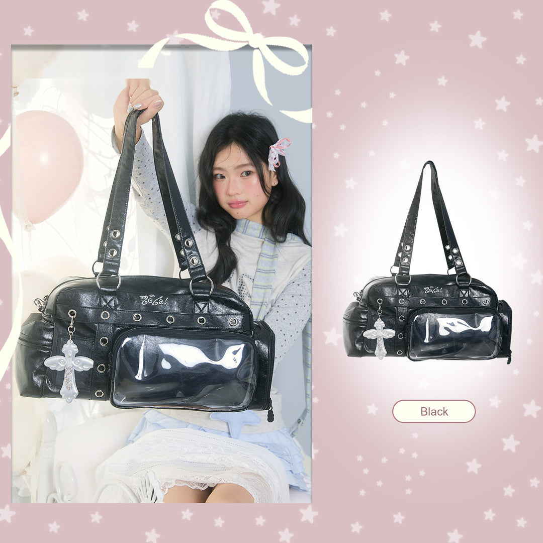 Boston Ita Bag with Clear Display Pockets