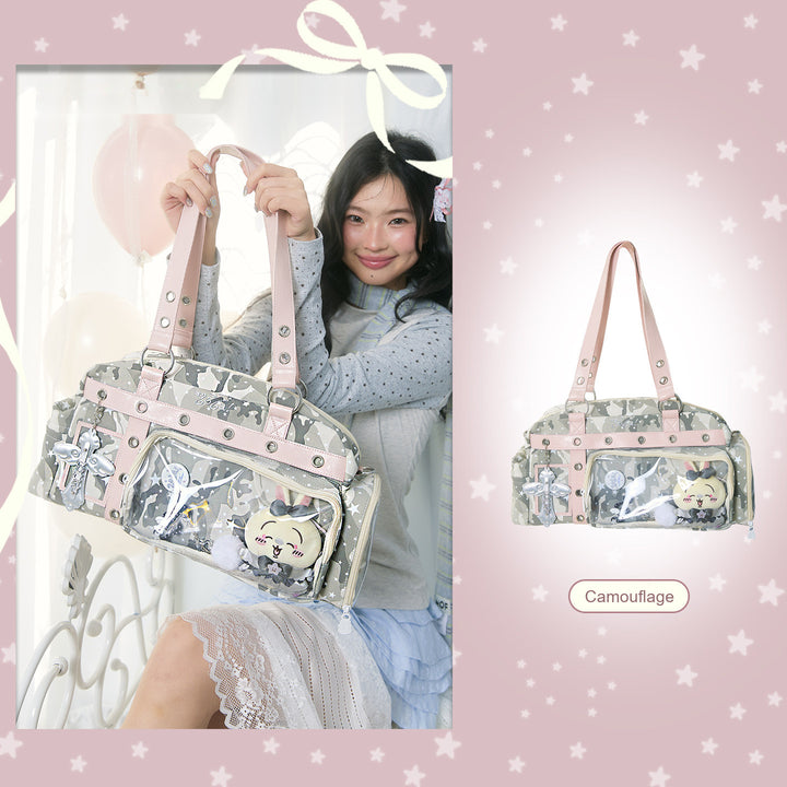 Boston Ita Bag with Clear Display Pockets