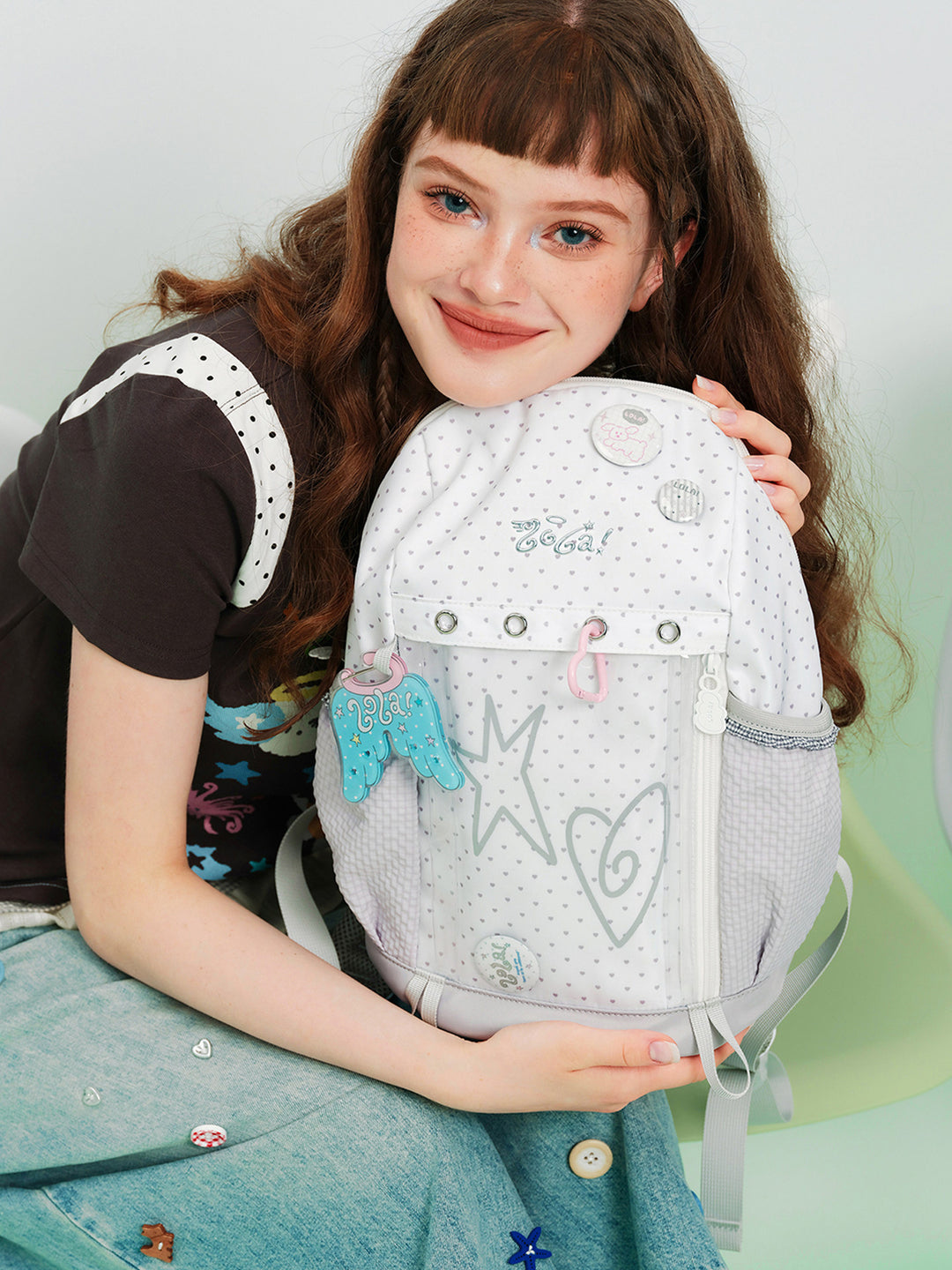 Ita Backpack with Clear Front Display Pocket