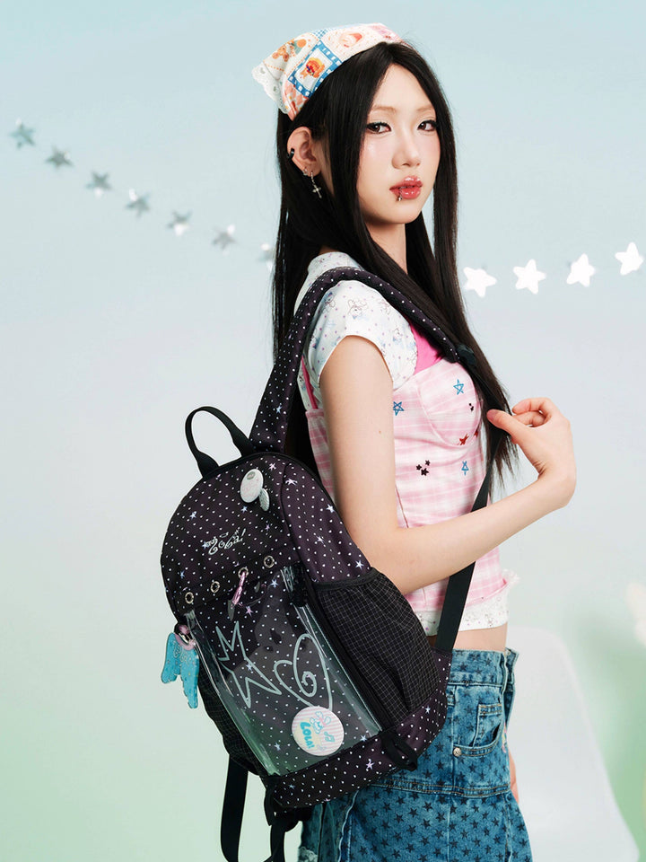 Ita Backpack with Clear Front Display Pocket