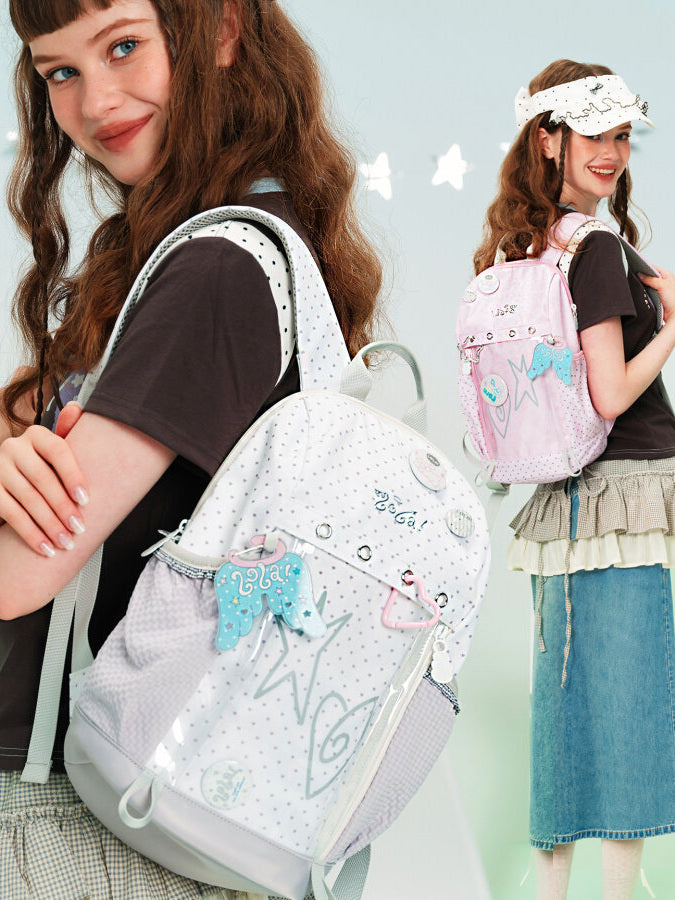 Ita Backpack with Clear Front Display Pocket