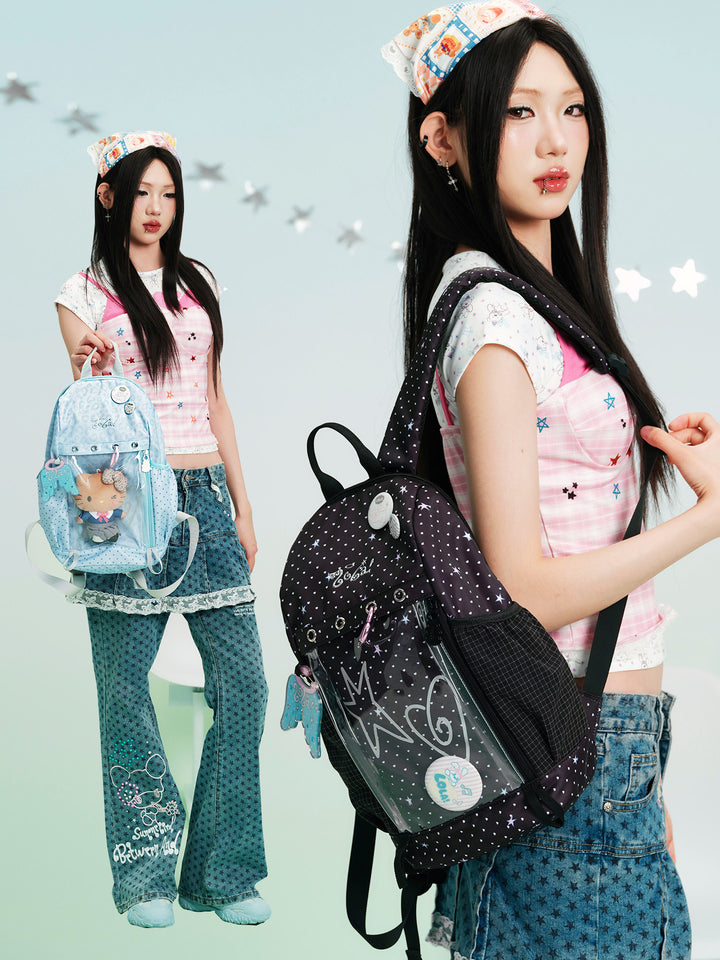 Ita Backpack with Clear Front Display Pocket