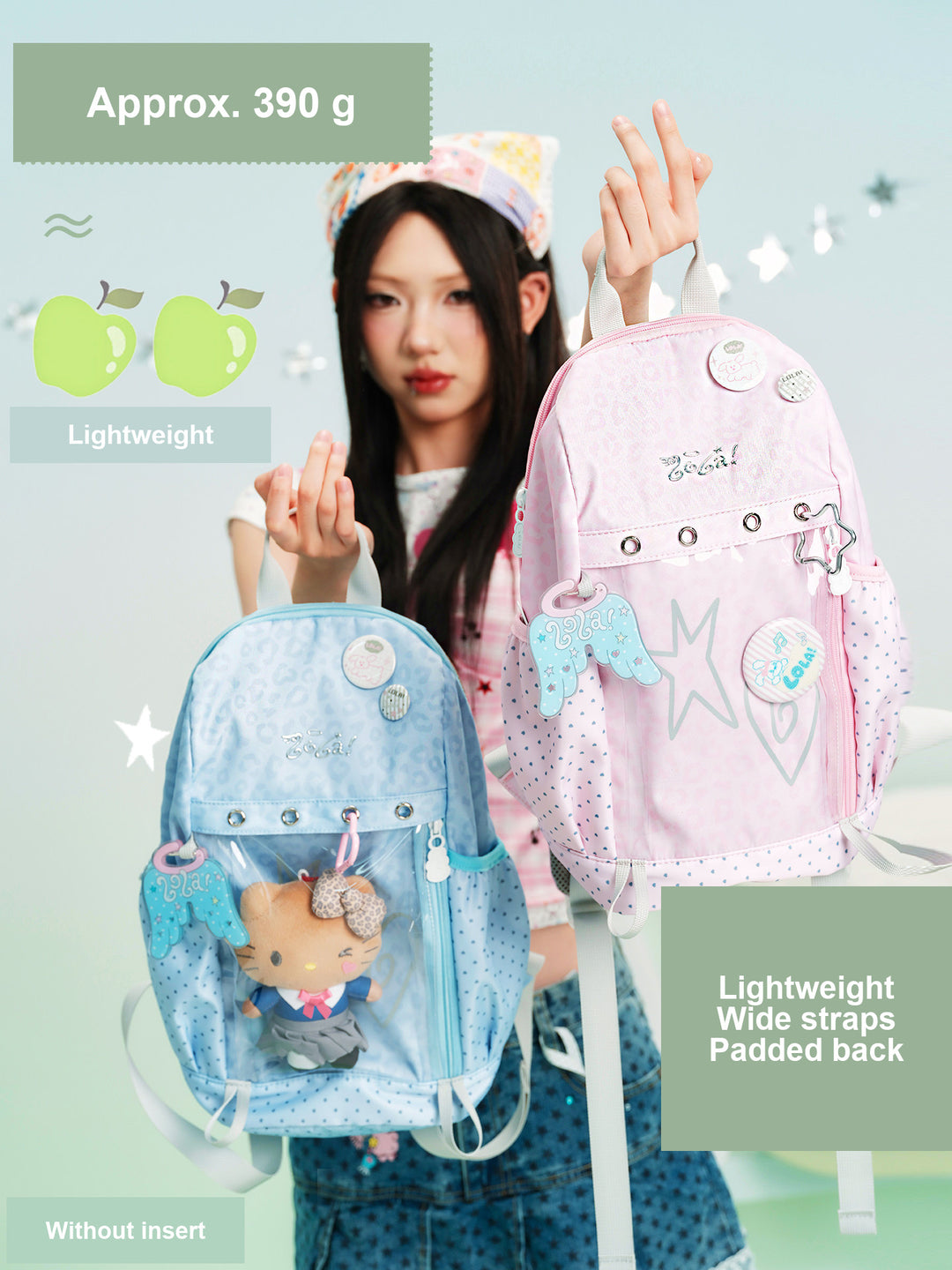 Ita Backpack with Clear Front Display Pocket