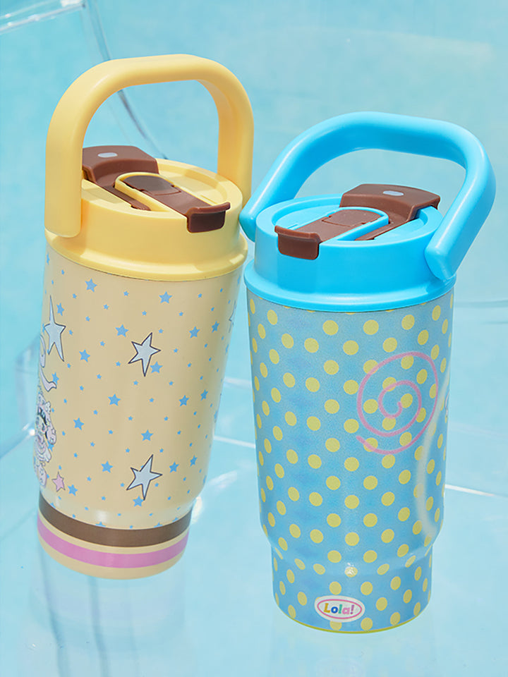 Printed Stainless Steel Tumbler with Carry Handle