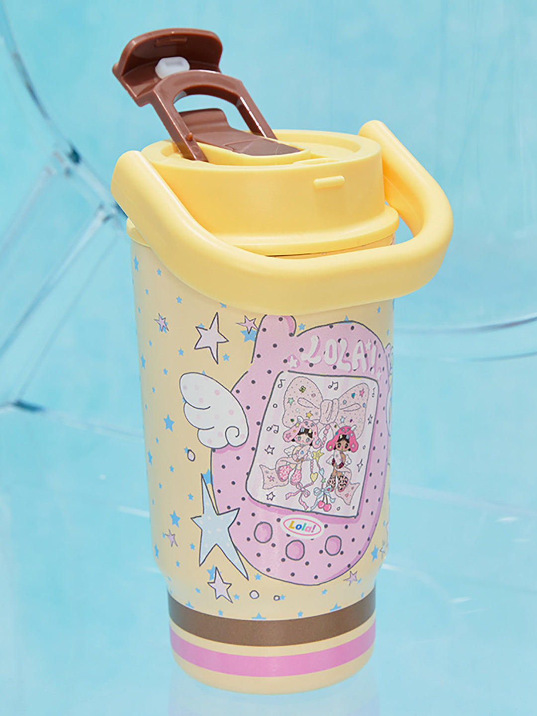Printed Stainless Steel Tumbler with Carry Handle