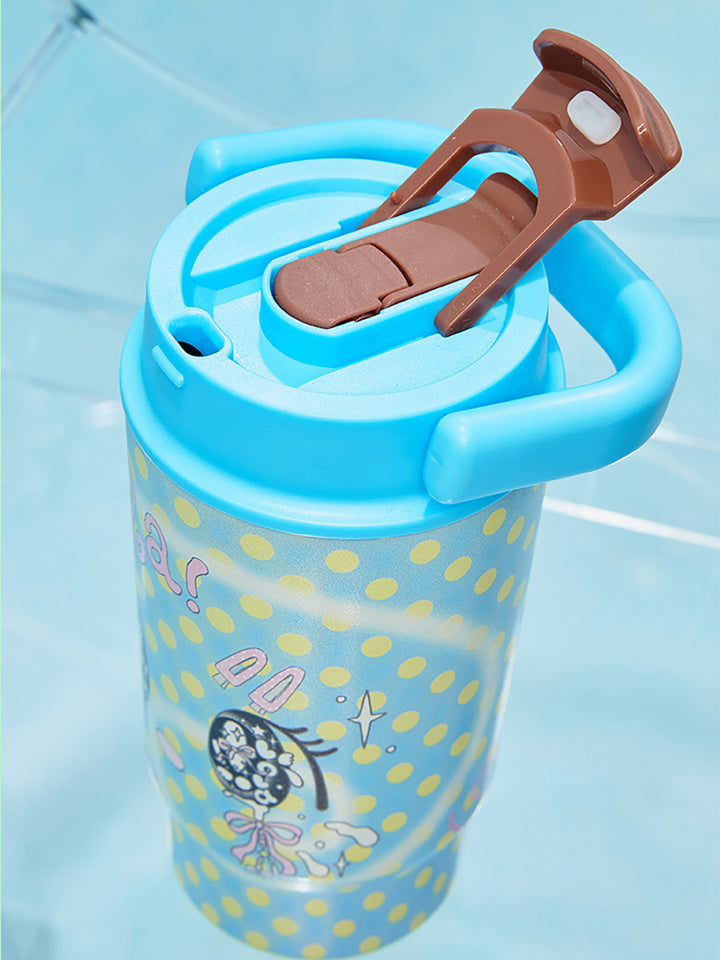 Printed Stainless Steel Tumbler with Carry Handle