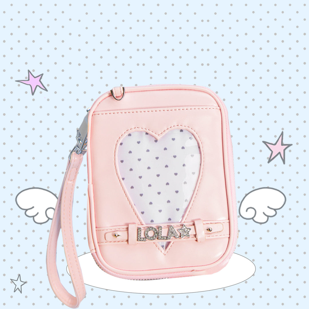 Heart Window Wristlet Card Organizer