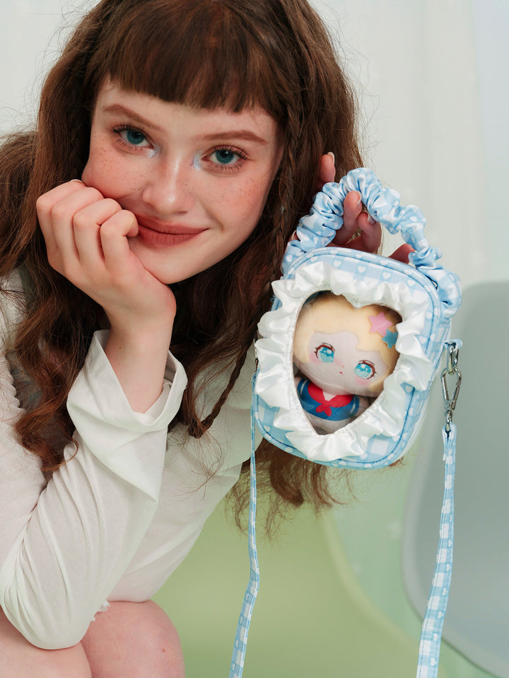 Ruffle Heart Window Mini Ita Bag