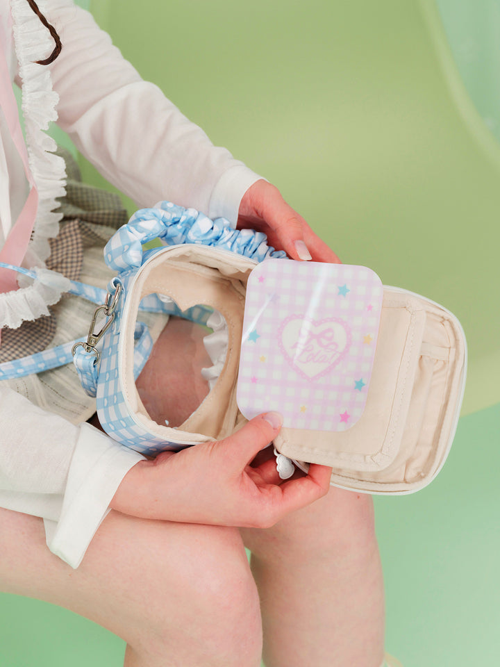 Ruffle Heart Window Mini Ita Bag