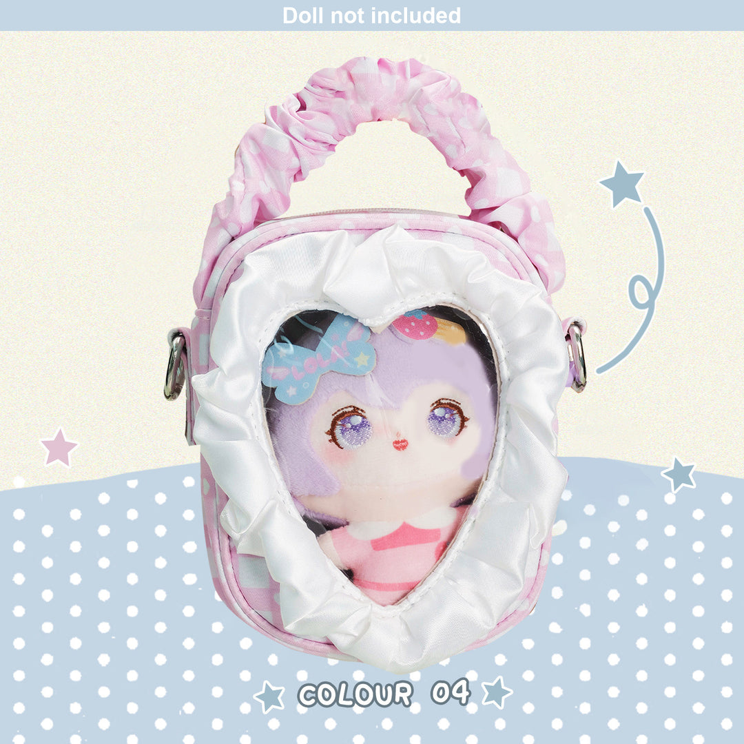 Ruffle Heart Window Mini Ita Bag