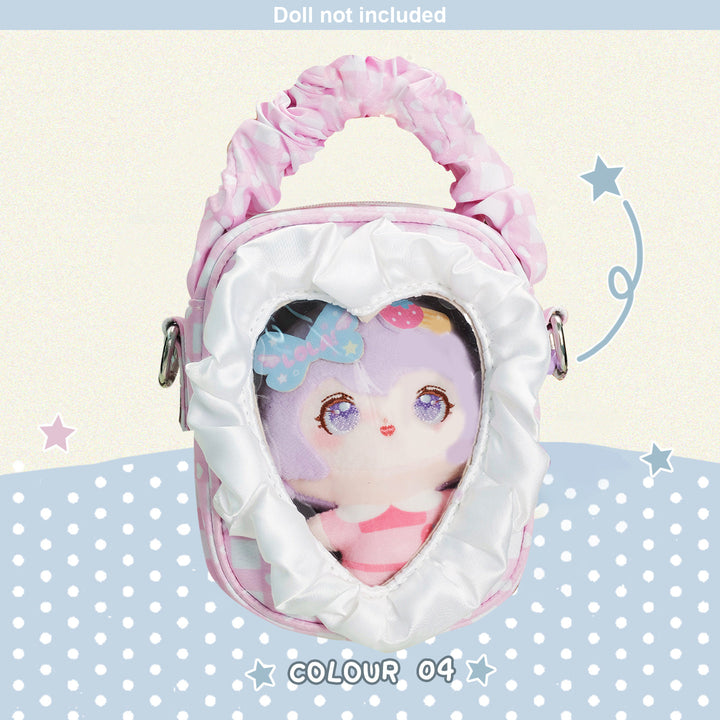 Ruffle Heart Window Mini Ita Bag