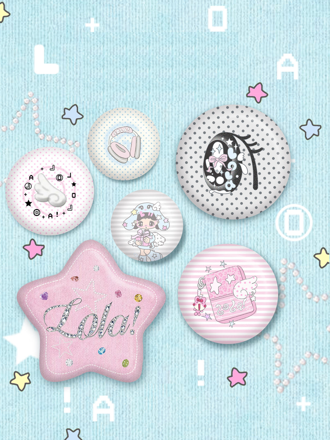 Pastel Graphic Pin Badge