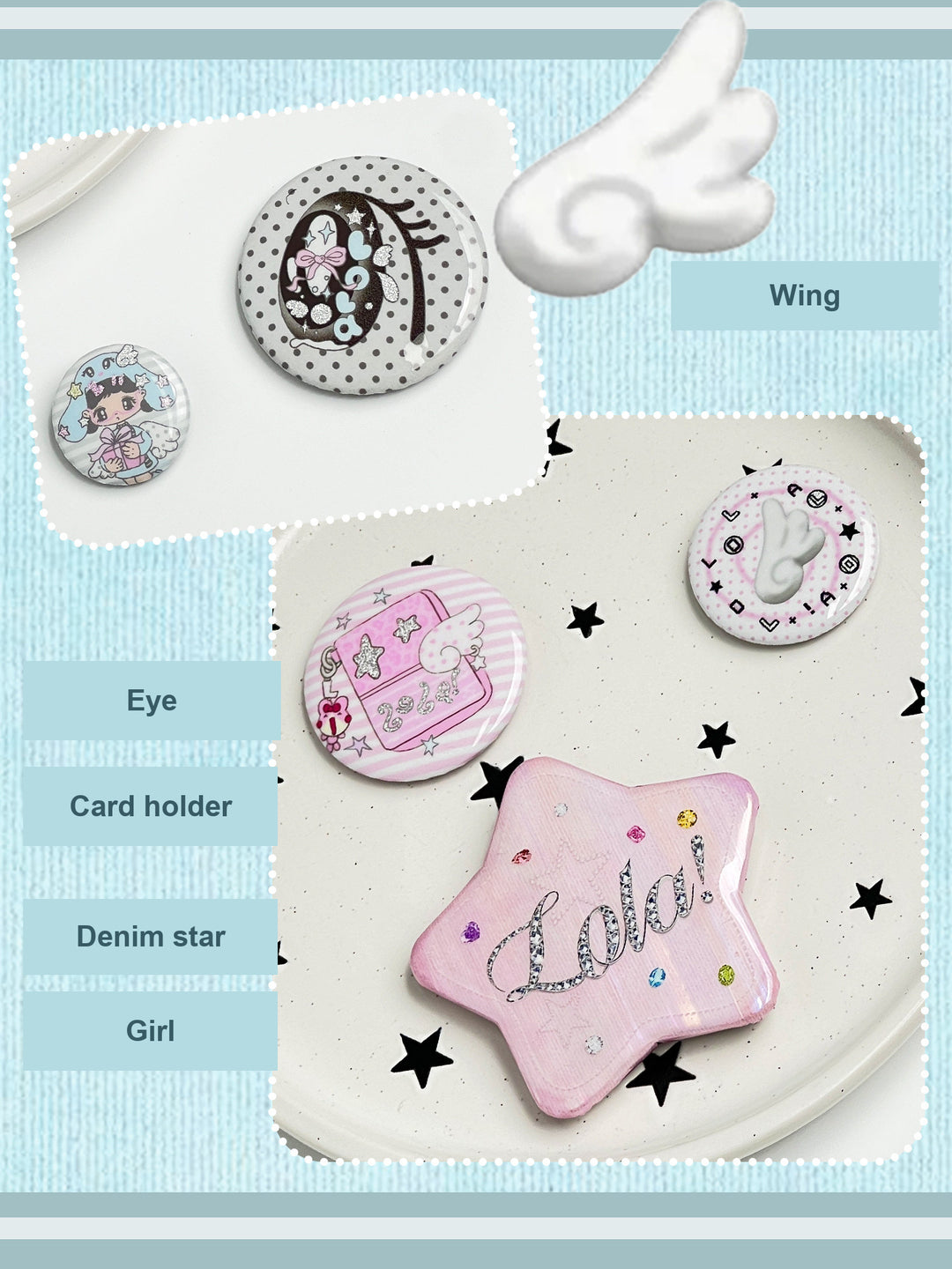 Pastel Graphic Pin Badge