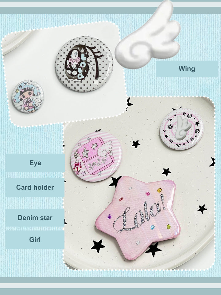 Pastel Graphic Pin Badge