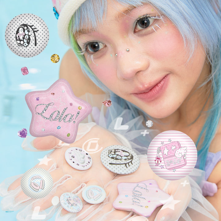Pastel Graphic Pin Badge