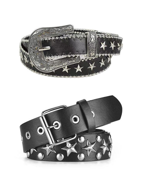 Punk Star Stud Belt