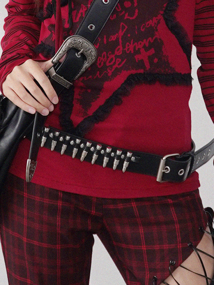Gothic Bullet Stud Belt