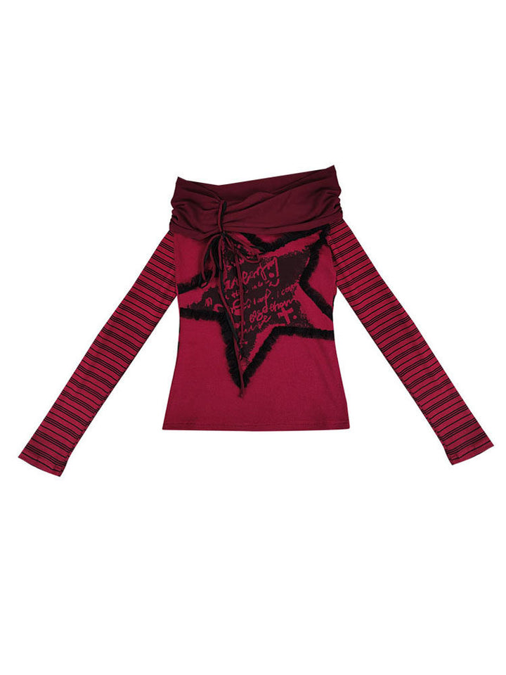 Gothic Asymmetric Graphic Panel Top