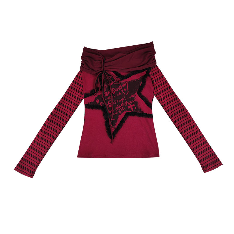 Gothic Asymmetric Graphic Panel Top