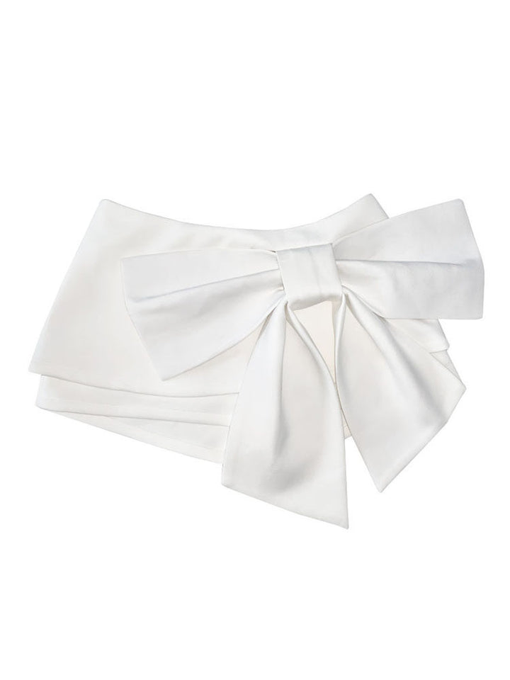 Coquette Oversized Bow Mini Skort