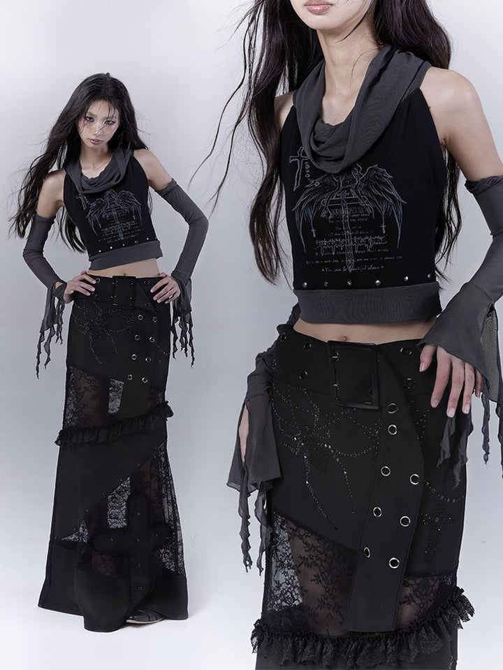 Gothic Angel Graphic Tank Top