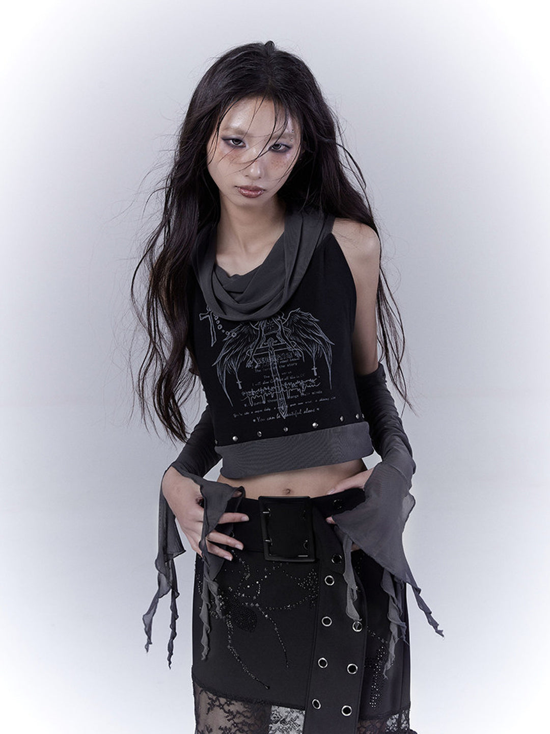 Gothic Angel Graphic Tank Top