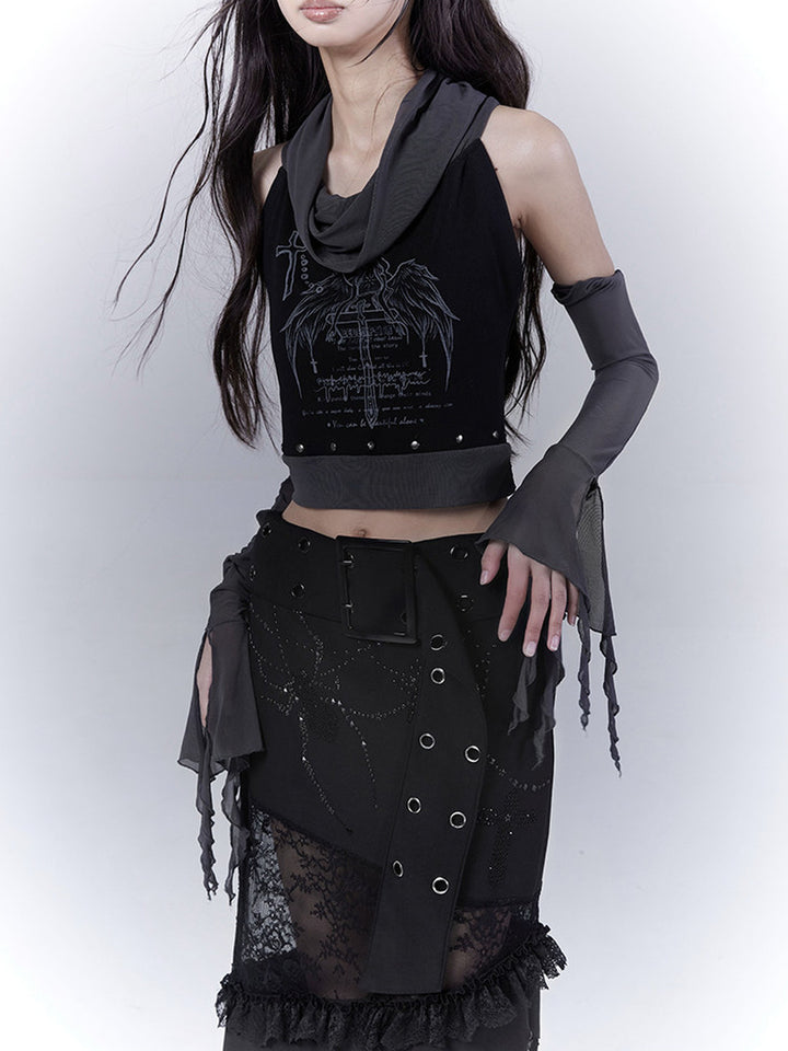 Gothic Angel Graphic Tank Top