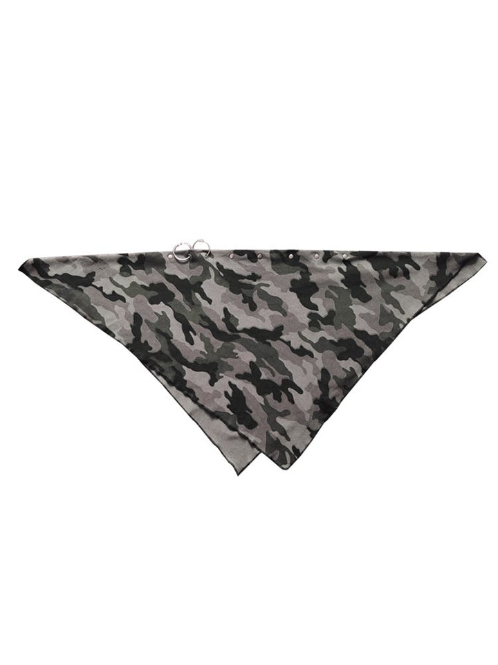 Grunge Studded Camo Bandana
