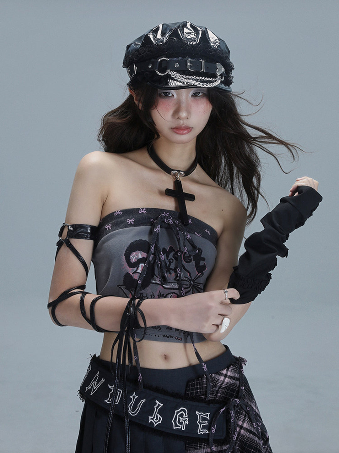 Y2K Cassette Graphic Tube Top