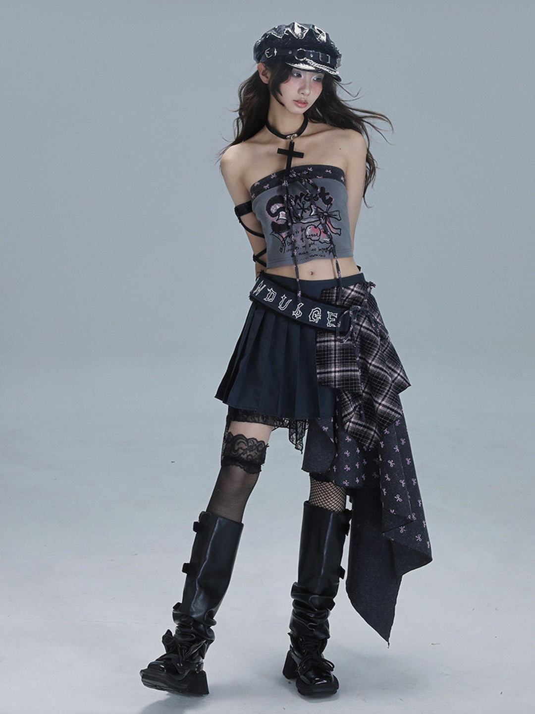 Y2K Cassette Graphic Tube Top