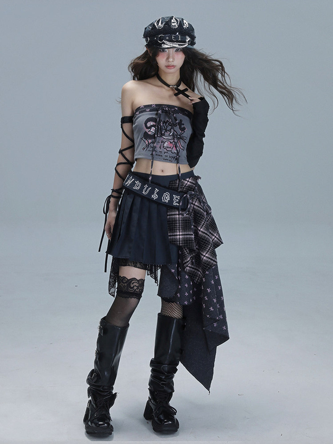 Y2K Cassette Graphic Tube Top