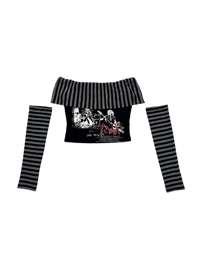 Punk Graphic Crop Top